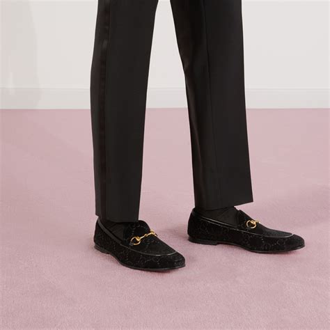 gucci gg velet loafers men|Shop Gucci Jordaan GG Velvet Loafers .